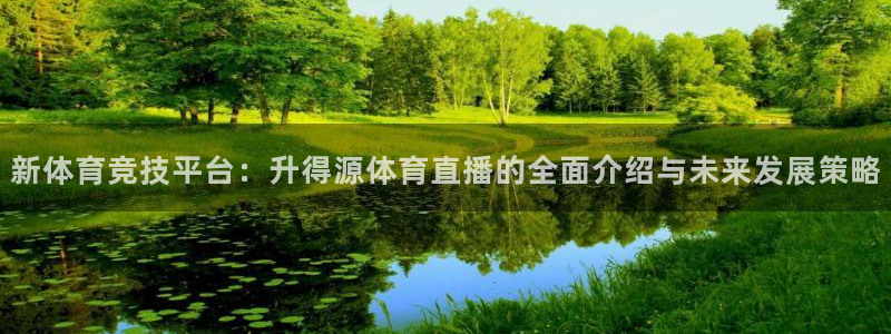 so米直播篮球：新体育竞技平台：升得源体育直播的全面介绍与未来发展策略